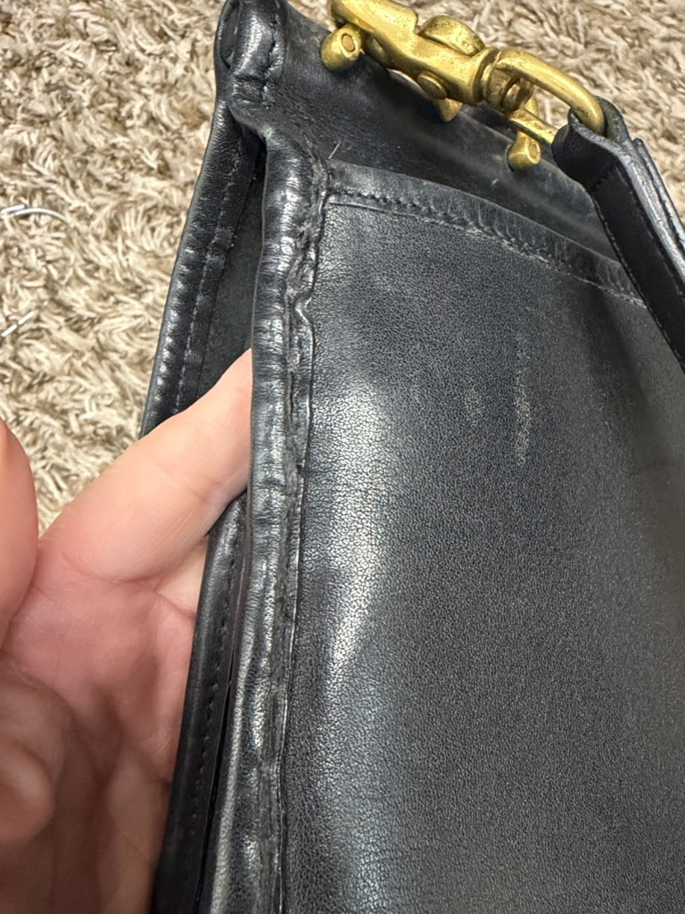 Vintage Coach Willis black shoulder bag. - Picture 16 of 16